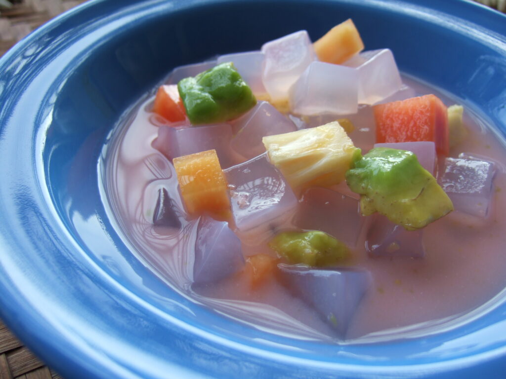 nata de coco bubble tea - rainbow jelly in bubble tea