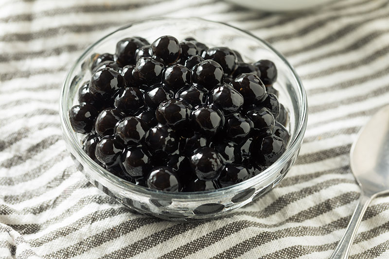 Set aside cooked tapioca pearls to let it dry