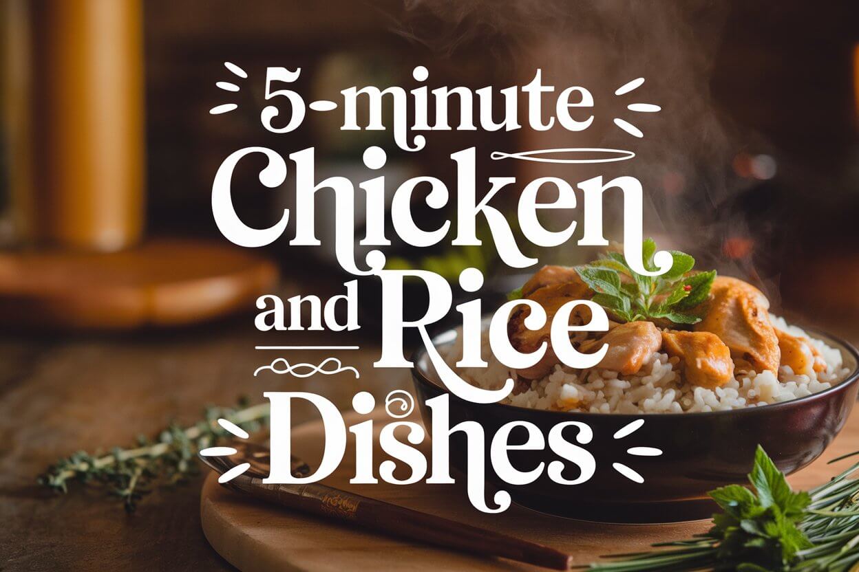 5 minute chicken and rice dishes