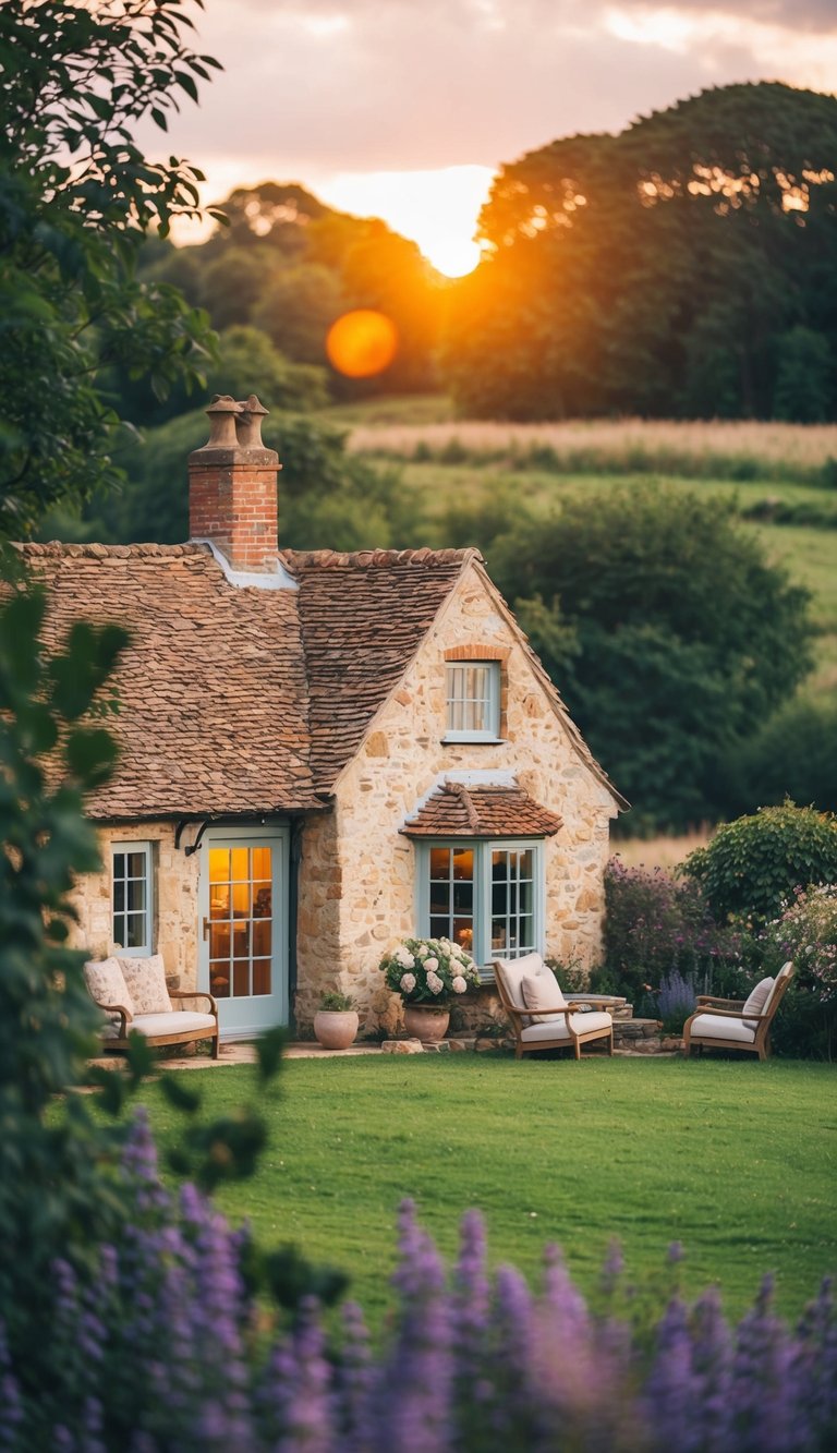 A cozy cottage with 57 charming reading nooks nestled in the English countryside